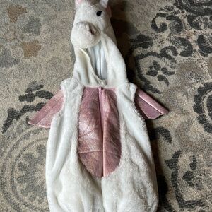 White and Pink Unicorn Costume